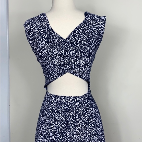 CLUB L ASOS skater floral cross back dress - Picture 9 of 16